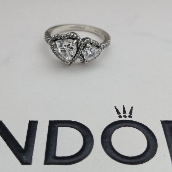 Pandora Jewelry - Pandora halo hearts ring